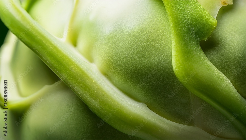 Macro peeled kohlrabi: smooth, pale green surface. Clean vegetable detail. Fresh, natural food close-up.
Macro peeled kohlrabi: smooth, pale green surface. Clean vegetable detail. Fresh, natural food close-up.