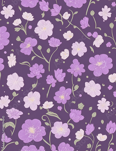 seamless pattern with flowers