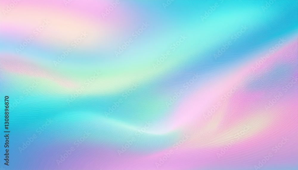 Holographic pastel gradient. Cyan to pink to lavender shift. Soft, ethereal iridescence. Gentle color flow.
Holographic pastel gradient. Cyan to pink to lavender shift. Soft, ethereal iridescence. Gentle color flow.