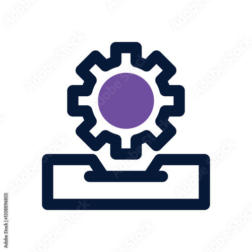 setting dual tone icon. Sleek and modern vector icon for websites, mobile apps, marketing materials, and corporate design. Fully scalable and ready to use.