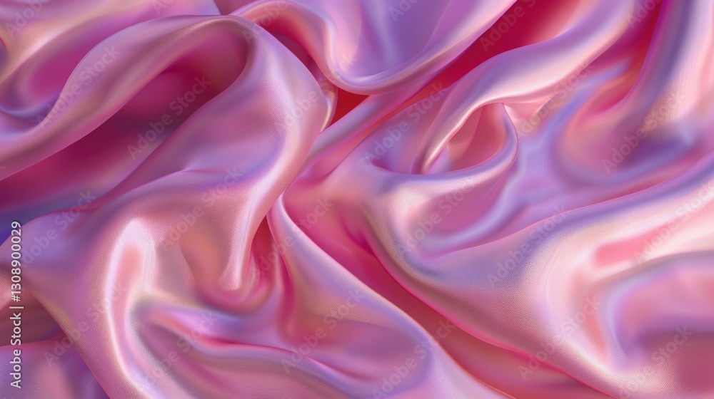 Obraz premium A soft pink and purple fabric creates beautiful elegant folds