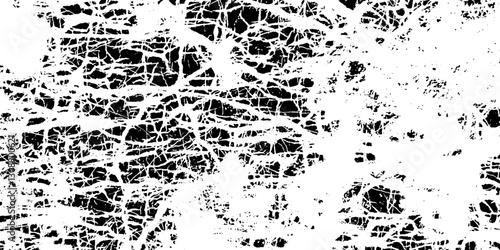 Grunge black and white crack paper texture design and texture of a concrete wall with cracks and scratches background .. Vintage abstract texture of old surface.. Grunge texture for make poster .	
