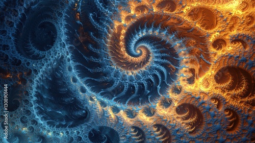 Wallpaper Mural An abstract computer generated fractal design. A fractal is a never-ending pattern. Fractals are infinitely complex patterns that are self-similar across different scales Torontodigital.ca