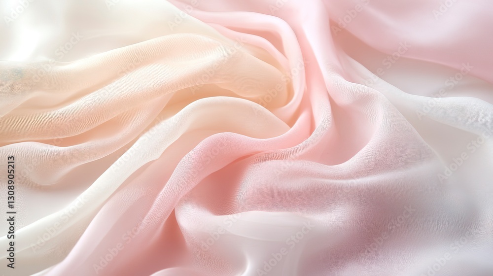 Fototapeta premium Soft blush pink and cream gradient, delicate and romantic with smooth flow