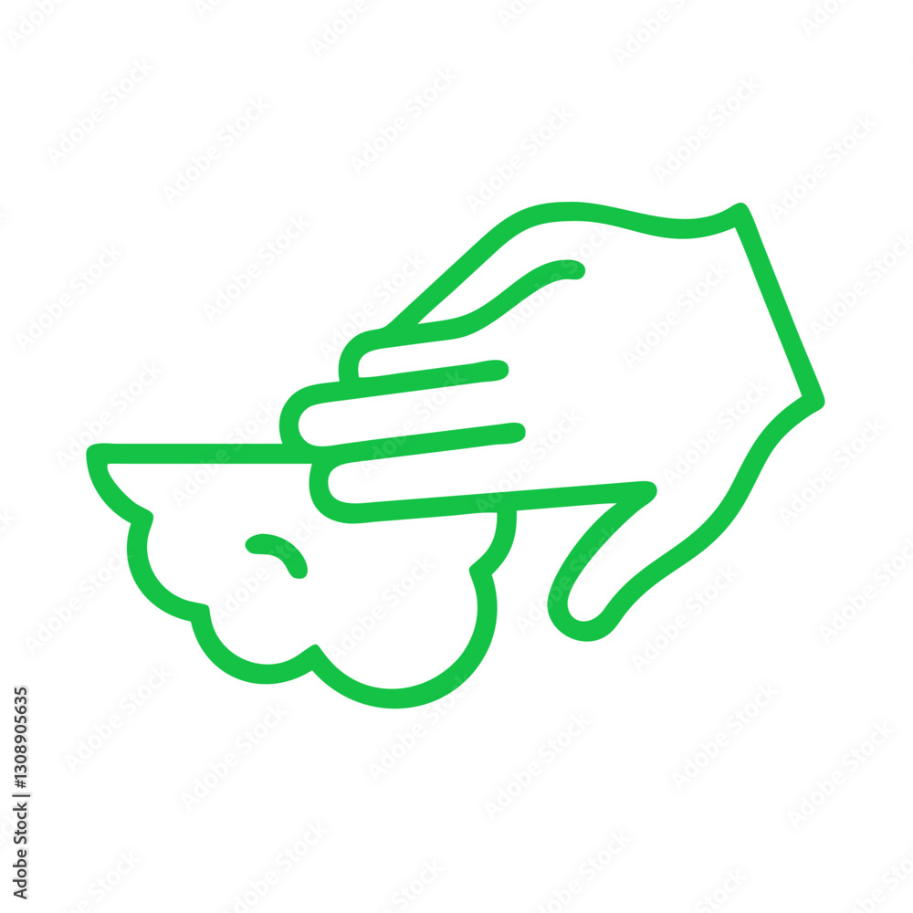 A vector graphic of a hand holding a plant, symbolizing care for the environment and promoting sustainable practices for preserving nature and biodiversity. A vector graphic of a hand holding a plant, symbolizing care for the environment and promoting sustainable practices for preserving nature and biodiversity.