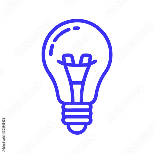 A vector graphic of a light bulb with a leaf, symbolizing ideas and innovations for sustainable living, promoting creativity in solving environmental challenges.