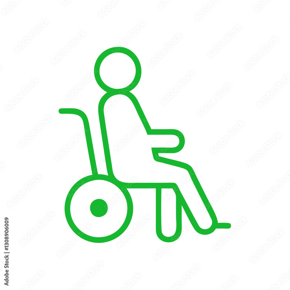 Wheelchair Icon - Symbol for Accessibility and Mobility Aid Wheelchair Icon - Symbol for Accessibility and Mobility Aid