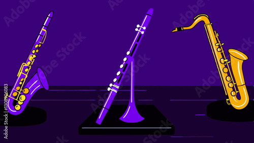 Jazz Instruments Digital Art - Celebration of Music and Artistic Expression