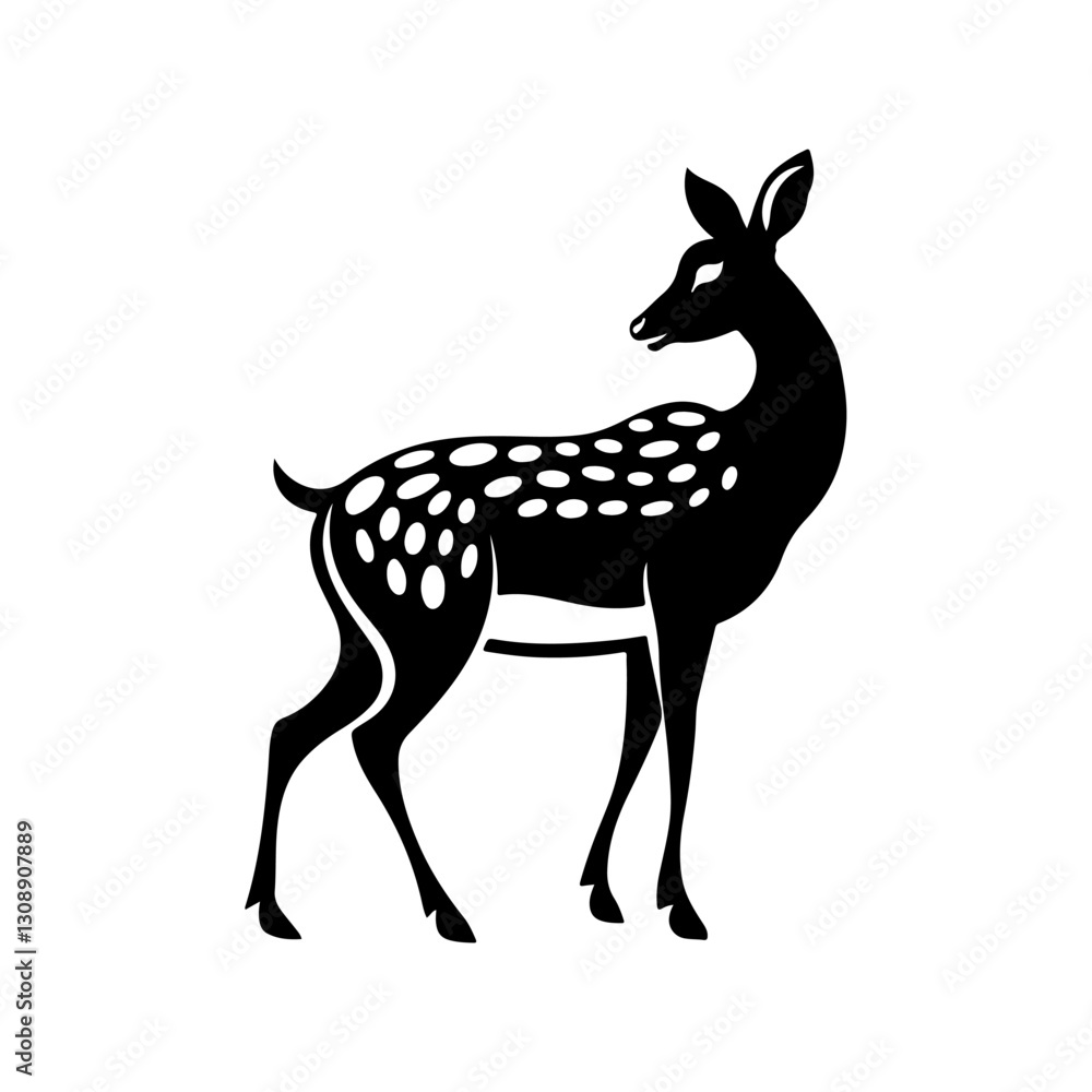 Fototapeta premium deer silhouette vector
