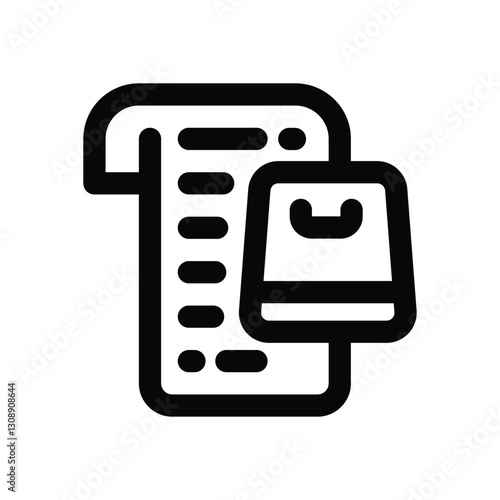 wishlist line icon. Clean and minimalist vector icon for websites, mobile apps, presentations, and logos. Fully scalable and customizable for any project.