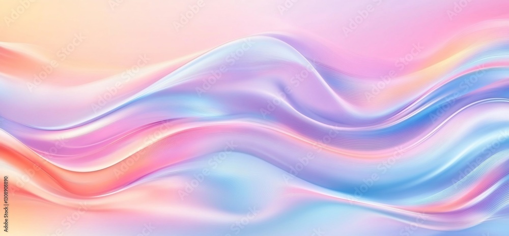 Fototapeta premium Pastel Swirling Fabric Design