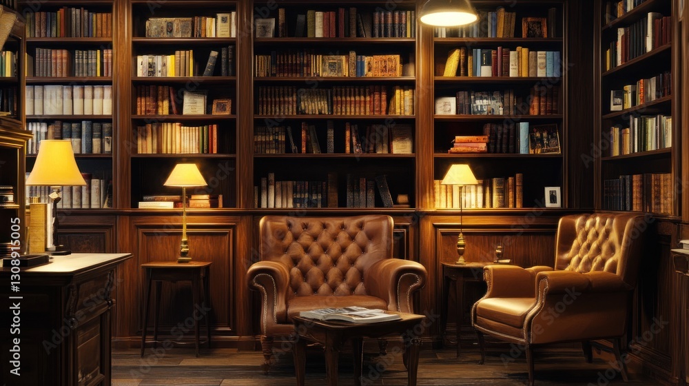 Serene Library: A Haven of Books and Tranquility Serene Library: A Haven of Books and Tranquility