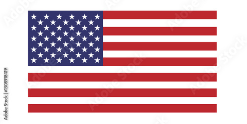USA national flag vector illustration