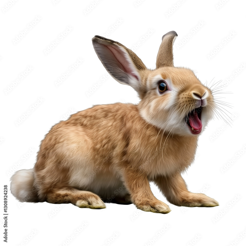 Obraz premium Rabbit Easter, cut out, object, on Transparent background