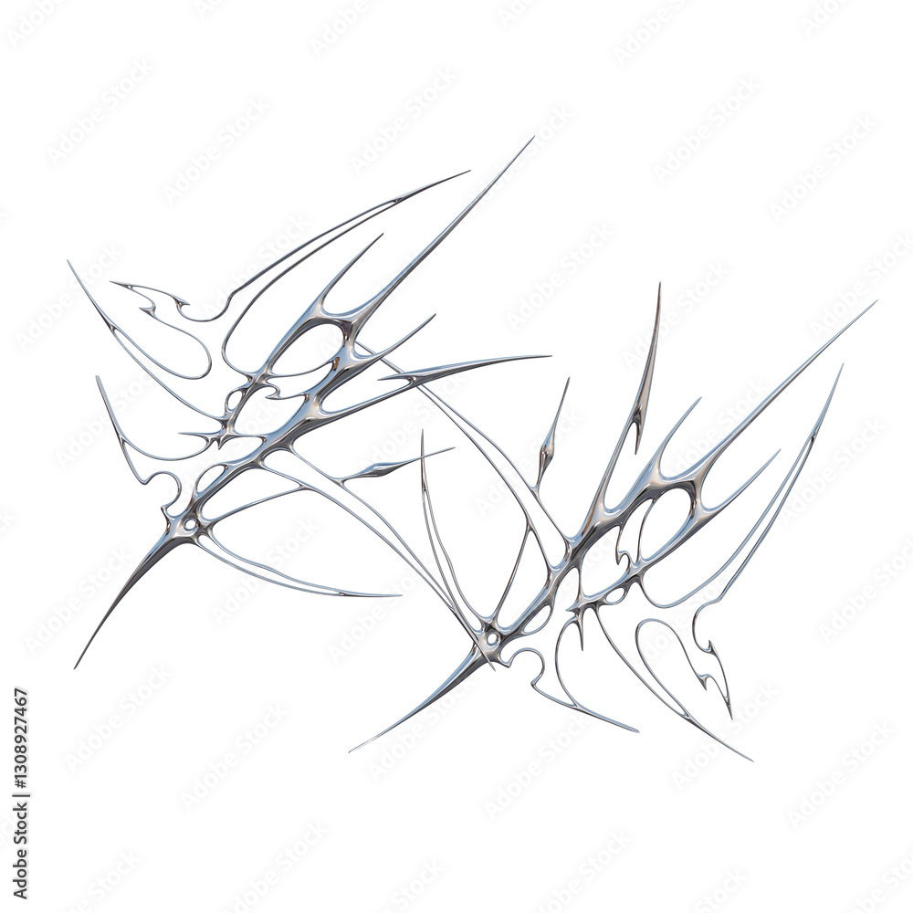 Fototapeta premium 3D Hyper Cybersigil Design Element