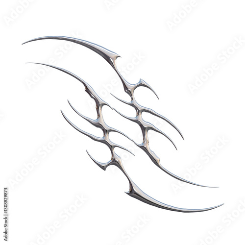 3D Hyper Cybersigil Design Element