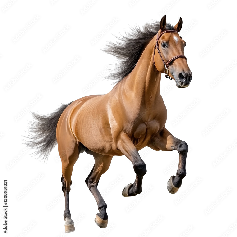 Arabian horse Run Jump, cut out object, on Transparent background Arabian horse Run Jump, cut out object, on Transparent background