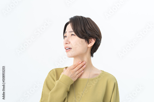 Photography 首が痛むミドルの女性