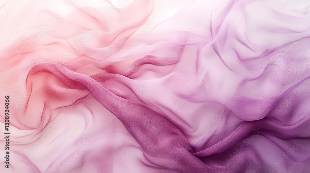 Fototapeta premium Soft pastel pink and light purple gradient, delicate and dreamy with smooth flowing patterns