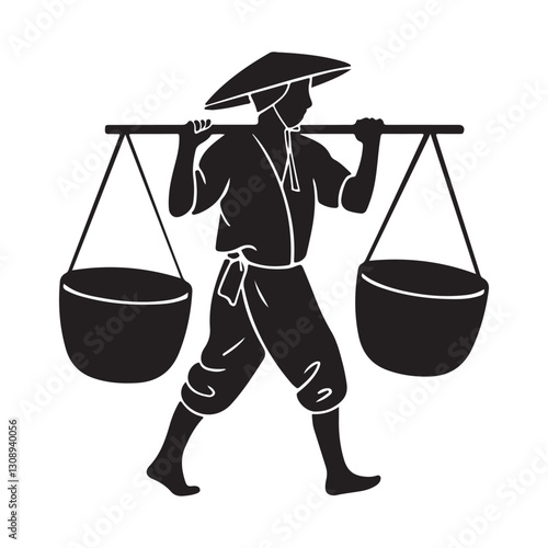 Hard Work and Balance – Labor Day Vector Illustration