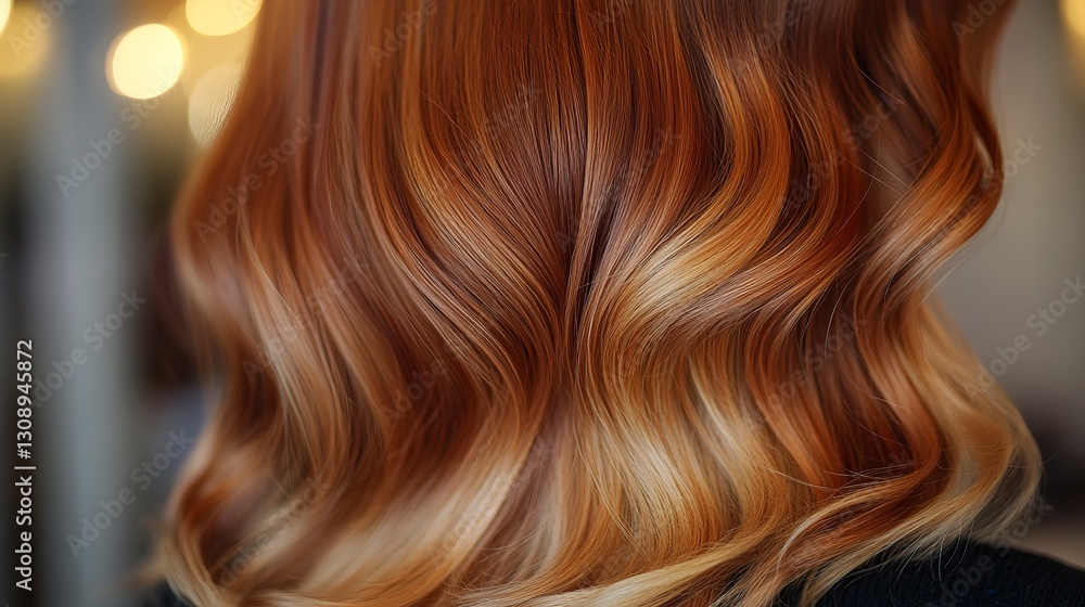 Fototapeta premium Warm copper and rose gold gradient, glowing and rich with smooth flowing highlights