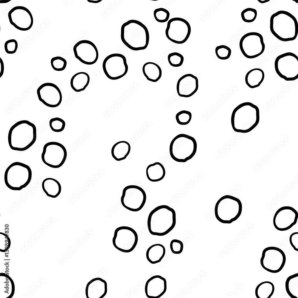 Seamless pattern with bubbles in hand drawn style.Element for decoration design mail posts postcards poster print invitation background backdrop wrapping wallpaper banner textile Seamless pattern with bubbles in hand drawn style.Element for decoration design mail posts postcards poster print invitation background backdrop wrapping wallpaper banner textile