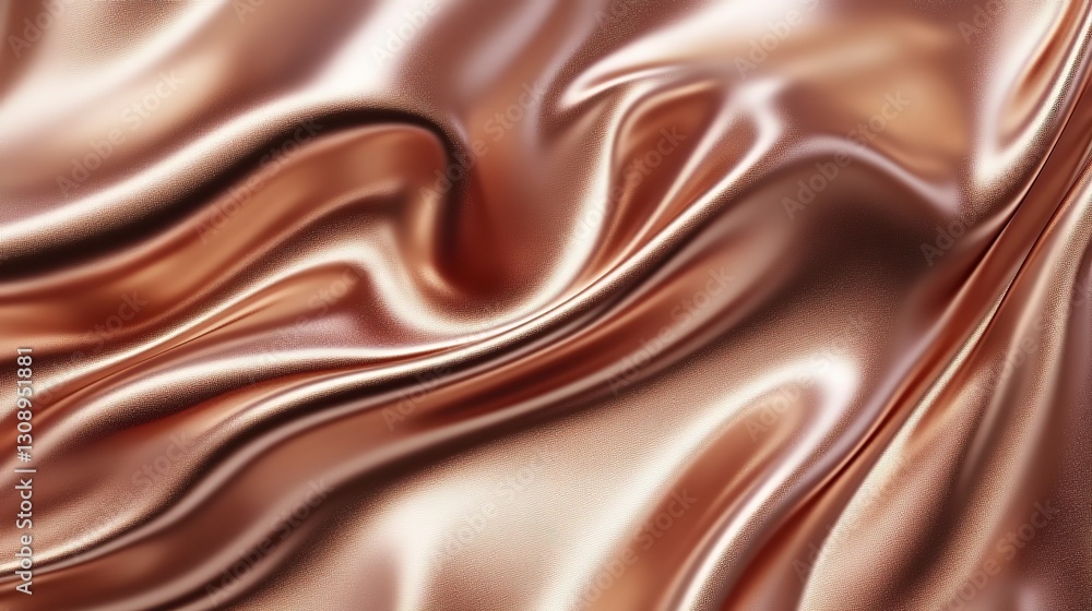 Warm rose gold and beige fluid texture, luxurious and smooth with glossy highlights Warm rose gold and beige fluid texture, luxurious and smooth with glossy highlights