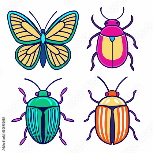 set of beetle