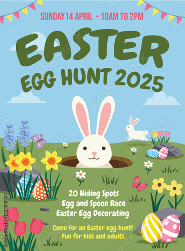 Easter Egg Hunt Invitation Poster