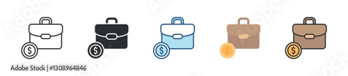 Business Icon Set Multiple Style Collection