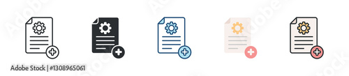 New Project Icon Set Multiple Style Collection