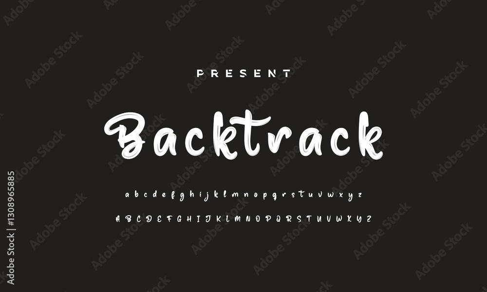 Brush Font. Hand Lettering Sketch Font. Vector Alphabet Brush Font. Hand Lettering Sketch Font. Vector Alphabet