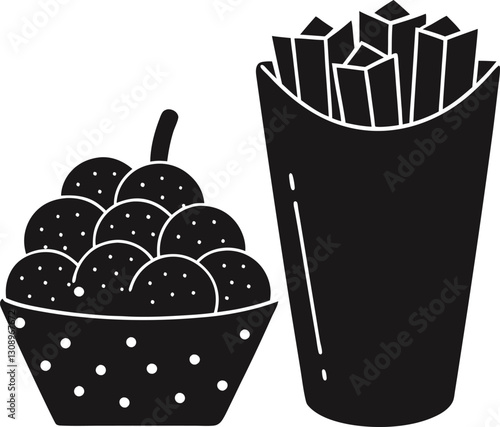 snaks vector illustration