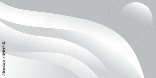 White abstract background featuring smooth curves and gradients.
