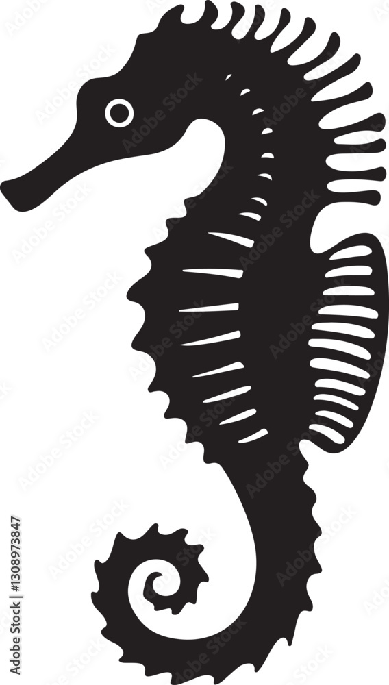 Fototapeta premium Seahorse & Jellyfish Vector Bundle