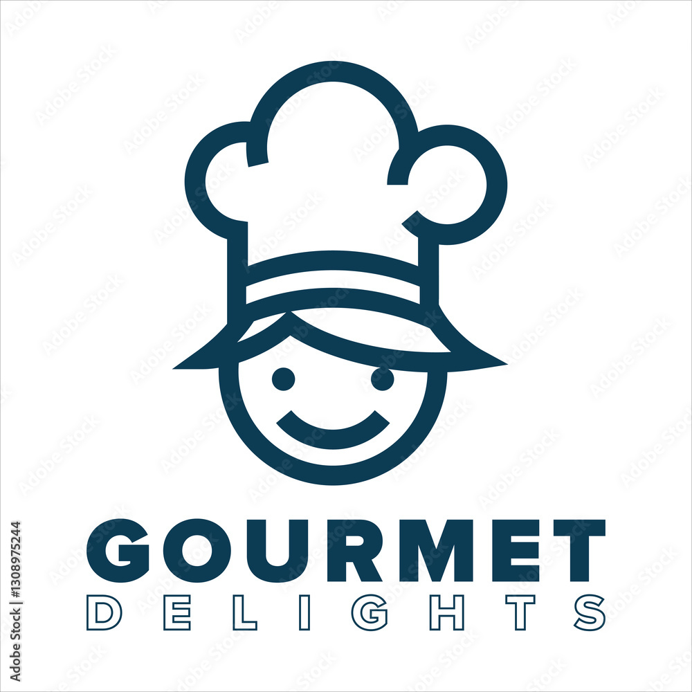 Obraz premium Gourmet Delights Logo