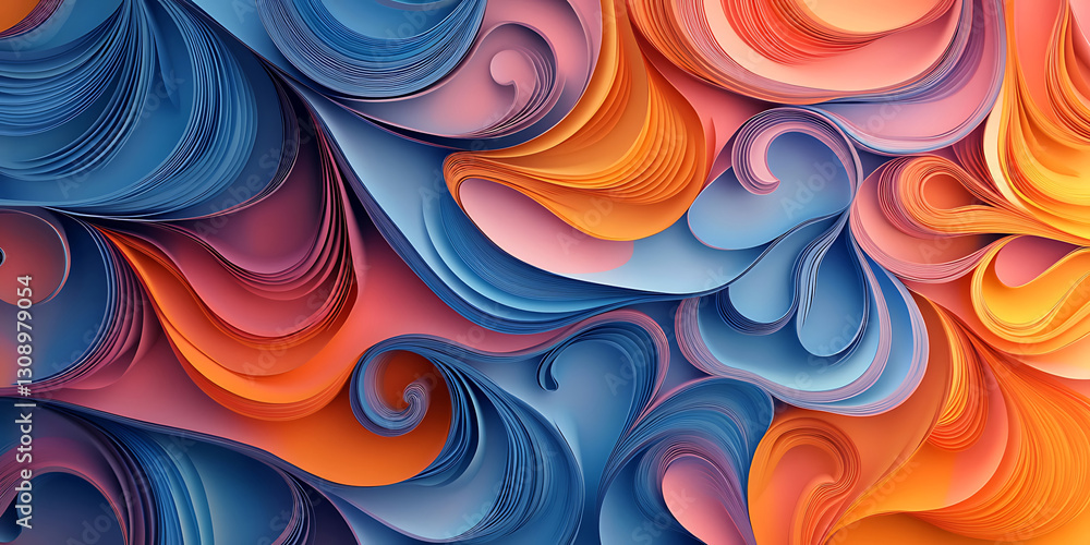 Realistic Paper-Style Abstract Ornamental Wallpaper for Interior Design, Elegant Decor, or Luxury Branding Realistic Paper-Style Abstract Ornamental Wallpaper for Interior Design, Elegant Decor, or Luxury Branding