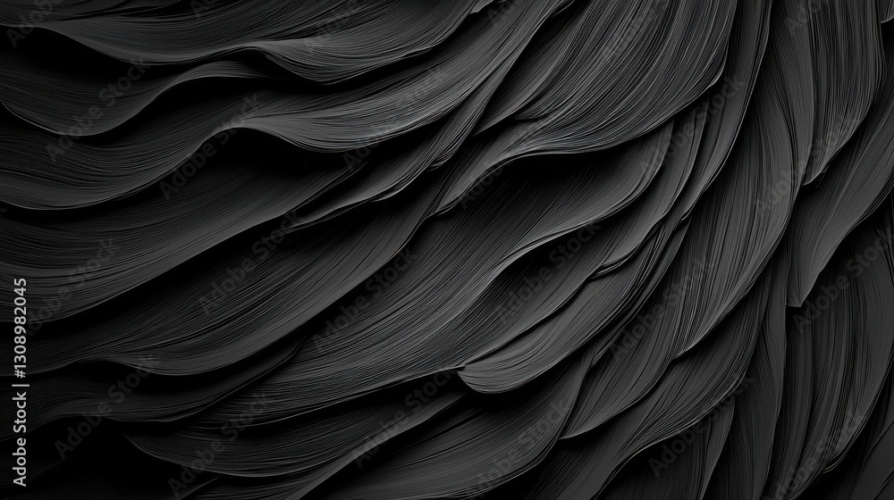 Elegant Black and White Background with Wavy Lines Creating Depth and Flow Elegant Black and White Background with Wavy Lines Creating Depth and Flow