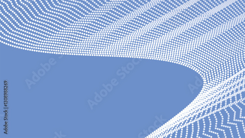 Cornflower blue with halftone abstract background for backdrop or presentation