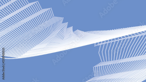 Cornflower blue with halftone abstract background for backdrop or presentation