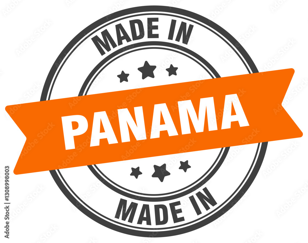Fototapeta premium Made in Panama round sign. Made in Panama stamp.