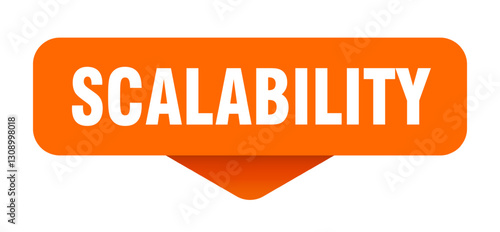 scalability sticker. scalability sign on transparent background