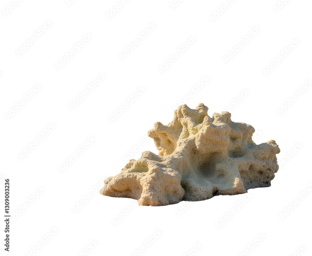 Beach Sand with Coral against Turquoise Water Beach Sand with Coral against Turquoise Water