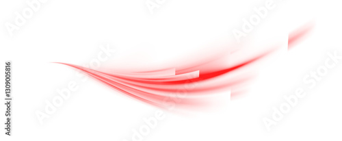 Sleek and Smooth Red Energy Swirl in a Futuristic Minimalist Style
