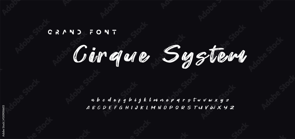 Lettering font isolated on black background. Texture alphabet in street art and graffiti style. Grunge and dirty effect. Vector brush letters. Lettering font isolated on black background. Texture alphabet in street art and graffiti style. Grunge and dirty effect. Vector brush letters.