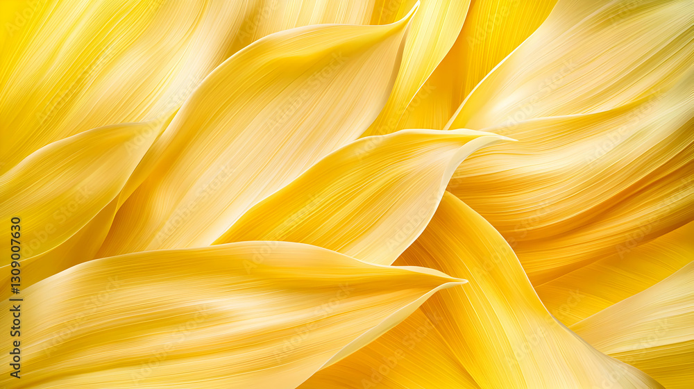 Obraz premium Overlapping Yellow Petals Texture with Soft Lighting Creating Abstract Floral Pattern