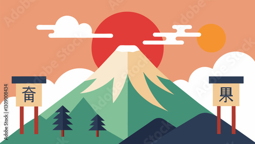 Haiku fuels my climb towards. Vector illustration
