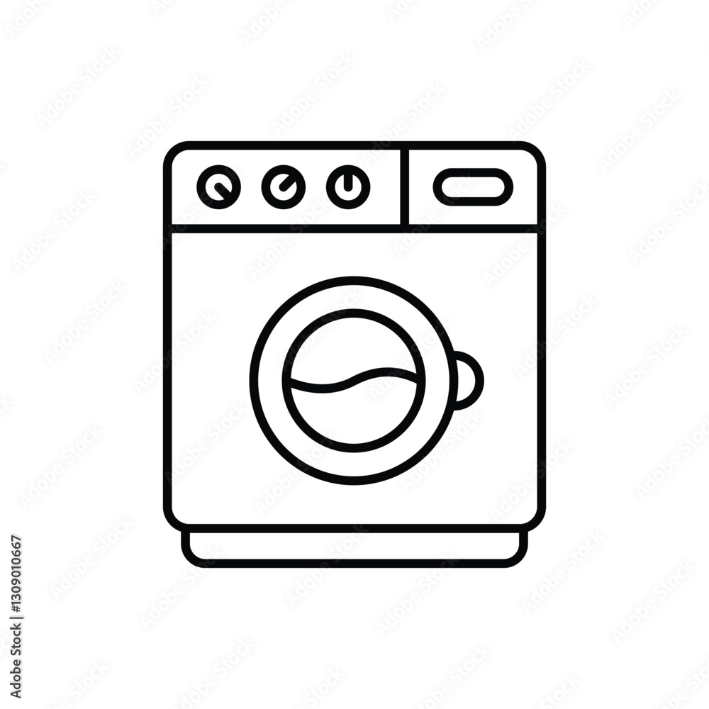Washing Machine Vector icon Washing Machine Vector icon