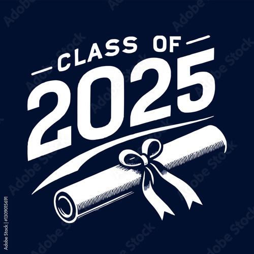 Class of 2025 Graduation Vector
