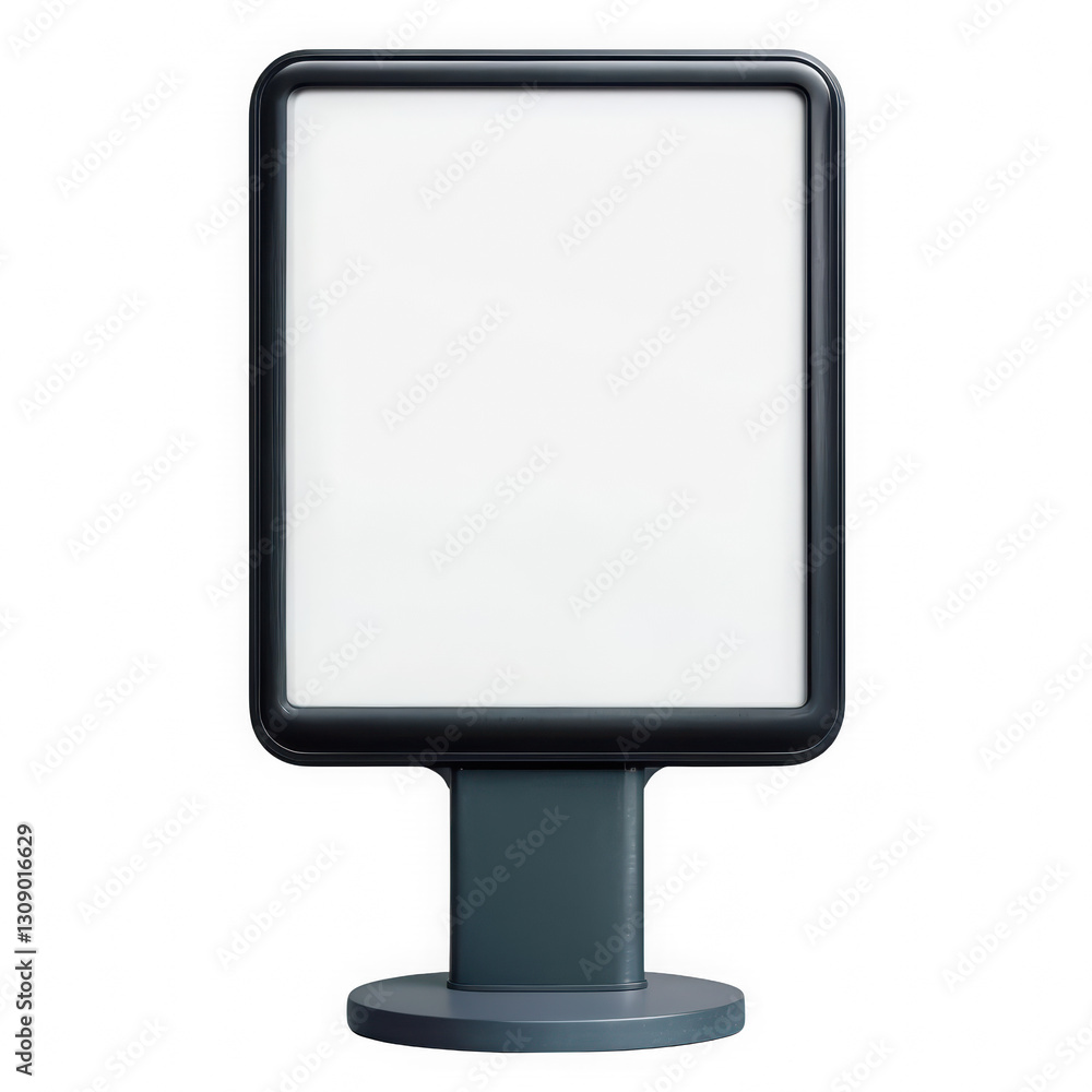 Minimalist advertising display screen with a sleek, modern design, ideal for digital signage and promotions. Isolated on transparent background, PNG. Minimalist advertising display screen with a sleek, modern design, ideal for digital signage and promotions. Isolated on transparent background, PNG.